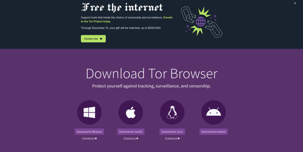 tor project download