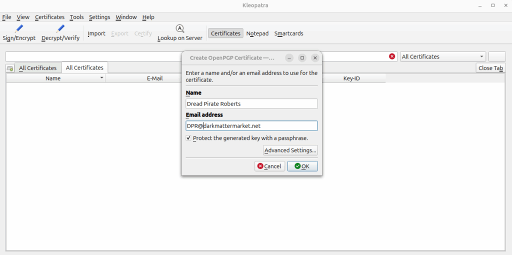 pgp encryption setup